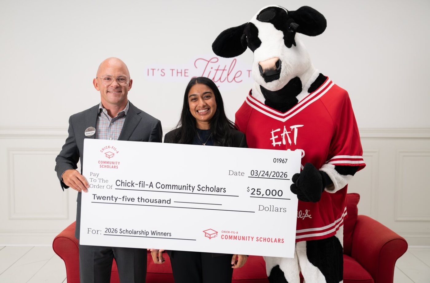Siona "Dolly" Pramado, de Guaynabo, Puerto Rico, es la primera beneficiaria internacional del programa Chick-fil-A Community Scholars.