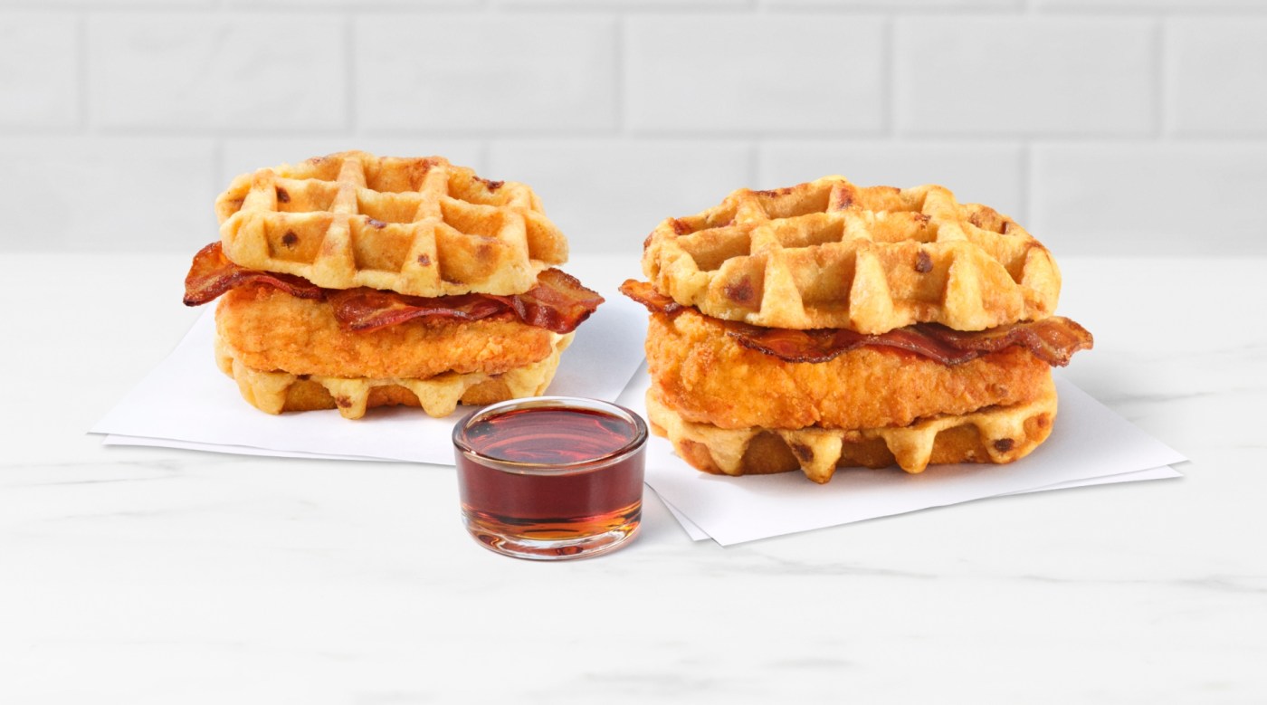 Chick-fil-A Chicken & Waffles Sandwiches.